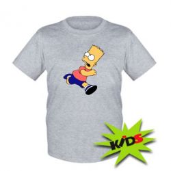 Детская футболка Беги, Барт, беги!