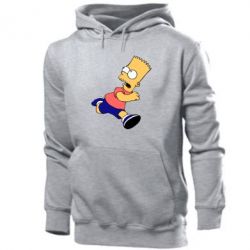 Мужское худи Беги, Барт, беги! - PrintSalon