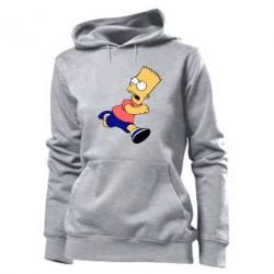 Женское худи Беги, Барт, беги! - PrintSalon