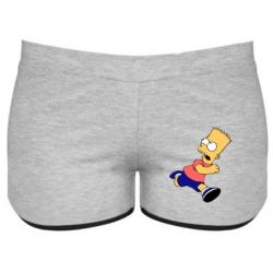 Женские шорты Беги, Барт, беги! - PrintSalon