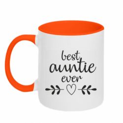 Чашка двокольорова Best auntie ever