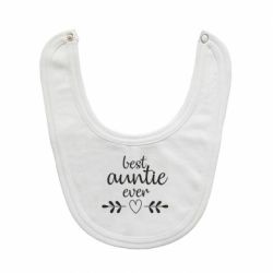 Слюнявчик  Best auntie ever - PrintSalon