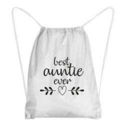 Рюкзак-мешок Best auntie ever - PrintSalon