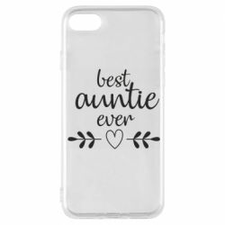 Чехол для iPhone 7 Best auntie ever - PrintSalon