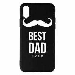 Чехол для iPhone X/Xs Best Dad Ever - PrintSalon