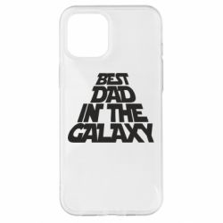 Чехол для iPhone 12 Pro Max Best dad in the galaxy - PrintSalon
