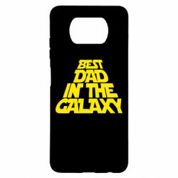 Чехол для Xiaomi Poco X3 Best dad in the galaxy - PrintSalon