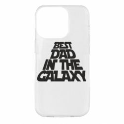 Чехол для iPhone 14 Pro Best dad in the galaxy - PrintSalon