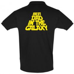 Мужское поло Best dad in the galaxy - PrintSalon