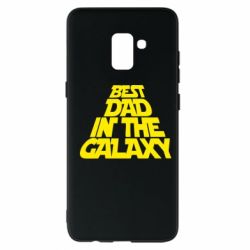 Чехол для Samsung A8+ 2018 Best dad in the galaxy - PrintSalon
