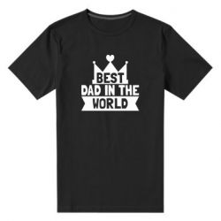 Чоловіча преміум футболка Best dad in the world - PrintSalon