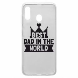 Чохол для Samsung A20 Best dad in the world - PrintSalon