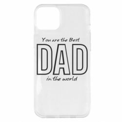 Чохол для iPhone 14 Plus Best dad text - PrintSalon