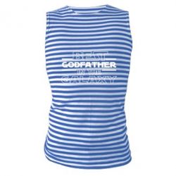 Майка-тельняшка Best godfather in the galaxy