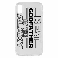Чехол для iPhone X/Xs Best godfather in the galaxy - PrintSalon