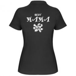 Женское поло Best Mama - PrintSalon