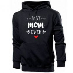Мужское худи Best mom ever - PrintSalon