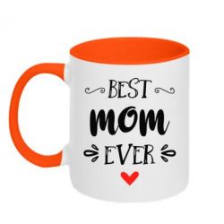 Чашка двокольорова Best mom ever