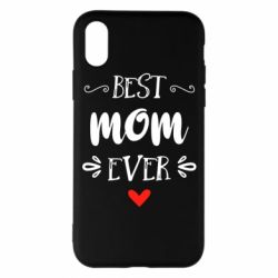 Чехол для iPhone X/Xs Best mom ever - PrintSalon
