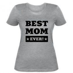 Женская футболка Best mom - PrintSalon