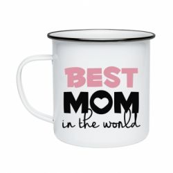 Кружка эмалированная Best mom-PrintSalon Кружка эмалированная Best mom