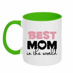 Чашка двокольорова Best mom