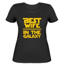 Женская футболка Best wife in the Galaxy-PrintSalon Женская футболка Best wife in the Galaxy