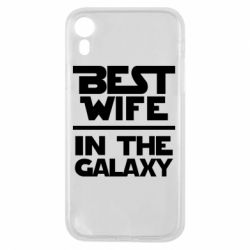 Чехол для iPhone XR Best wife in the Galaxy - PrintSalon