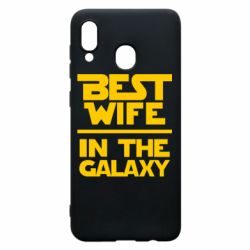 Чехол для Samsung A20 Best wife in the Galaxy - PrintSalon