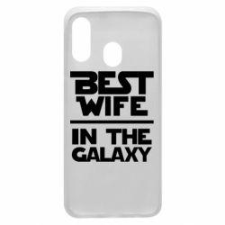 Чехол для Samsung A40 Best wife in the Galaxy - PrintSalon