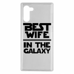 Чехол для Samsung Note 10 Best wife in the Galaxy - PrintSalon