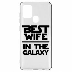 Чехол для Samsung A21s Best wife in the Galaxy - PrintSalon