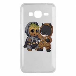 Чехол для Samsung J3 2016 Бэтмен и грут - PrintSalon