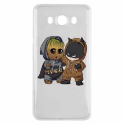 Чехол для Samsung J7 2016 Бэтмен и грут - PrintSalon