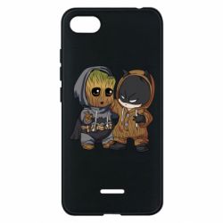 Чехол для Xiaomi Redmi 6A Бэтмен и грут - PrintSalon