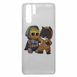 Чехол для Huawei P30 Pro Бэтмен и грут - PrintSalon