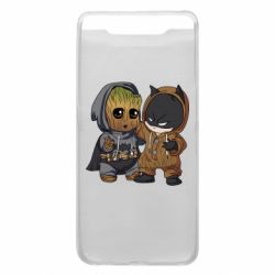 Чехол для Samsung A80 Бэтмен и грут - PrintSalon