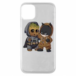 Чехол для iPhone 11 Pro Бэтмен и грут - PrintSalon