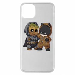 Чехол для iPhone 11 Pro Max Бэтмен и грут - PrintSalon