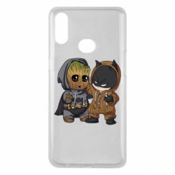 Чехол для Samsung A10s Бэтмен и грут - PrintSalon