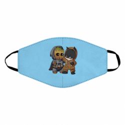 Маска многоразовая Бэтмен и грут - PrintSalon