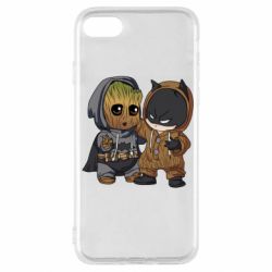 Чехол для iPhone SE 2020 Бэтмен и грут - PrintSalon