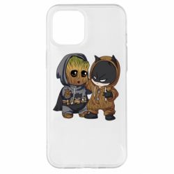 Чехол для iPhone 12 Pro Max Бэтмен и грут - PrintSalon