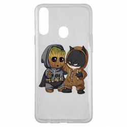 Чехол для Samsung A20s Бэтмен и грут - PrintSalon