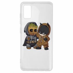 Чехол для Samsung A41 Бэтмен и грут