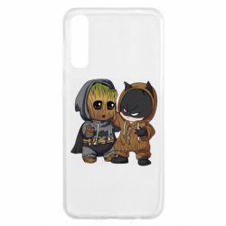 Чехол для Samsung A50 Бэтмен и грут - PrintSalon