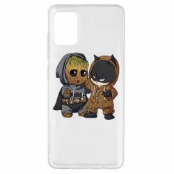 Чехол для Samsung A51 Бэтмен и грут - PrintSalon