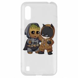 Чехол для Samsung A01/M01 Бэтмен и грут - PrintSalon