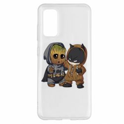 Чехол для Samsung S20 Бэтмен и грут - PrintSalon