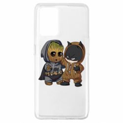 Чехол для Oppo A74 4G Бэтмен и грут - PrintSalon